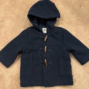 Baby B'Gosh Navy Hooded Duffle Coat for Kids